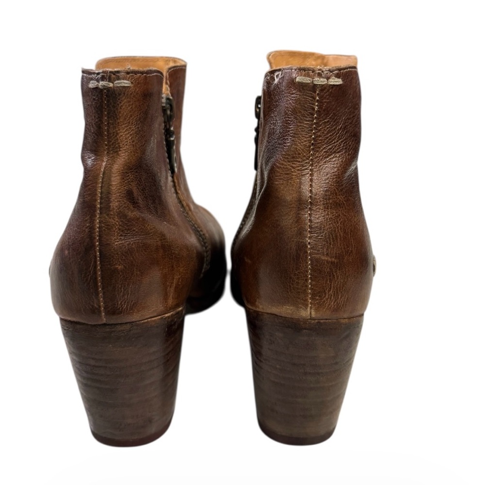 BED|STU Yell Rustic Brown Leather Ankle Booties Size 9.5 - Picture 10 of 10